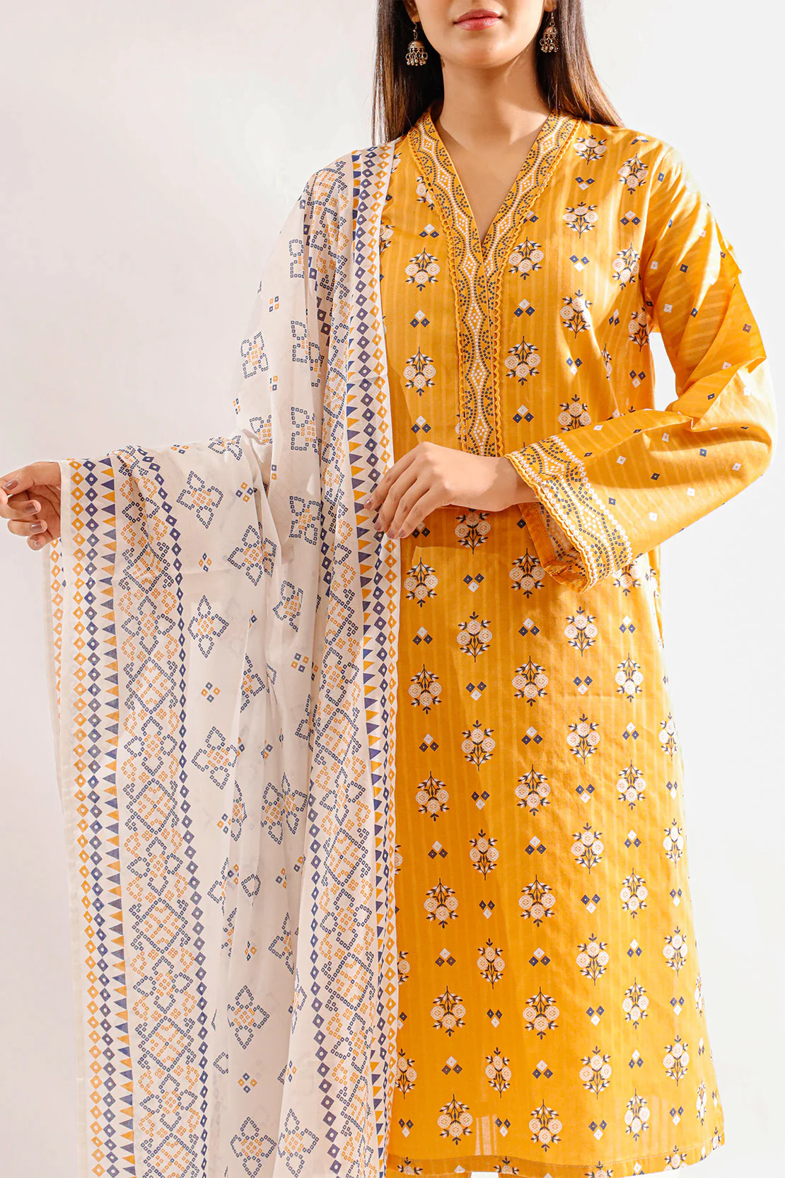 Printed Lawn Stitched 2 Piece (Shirt/Trouser) - Image 5