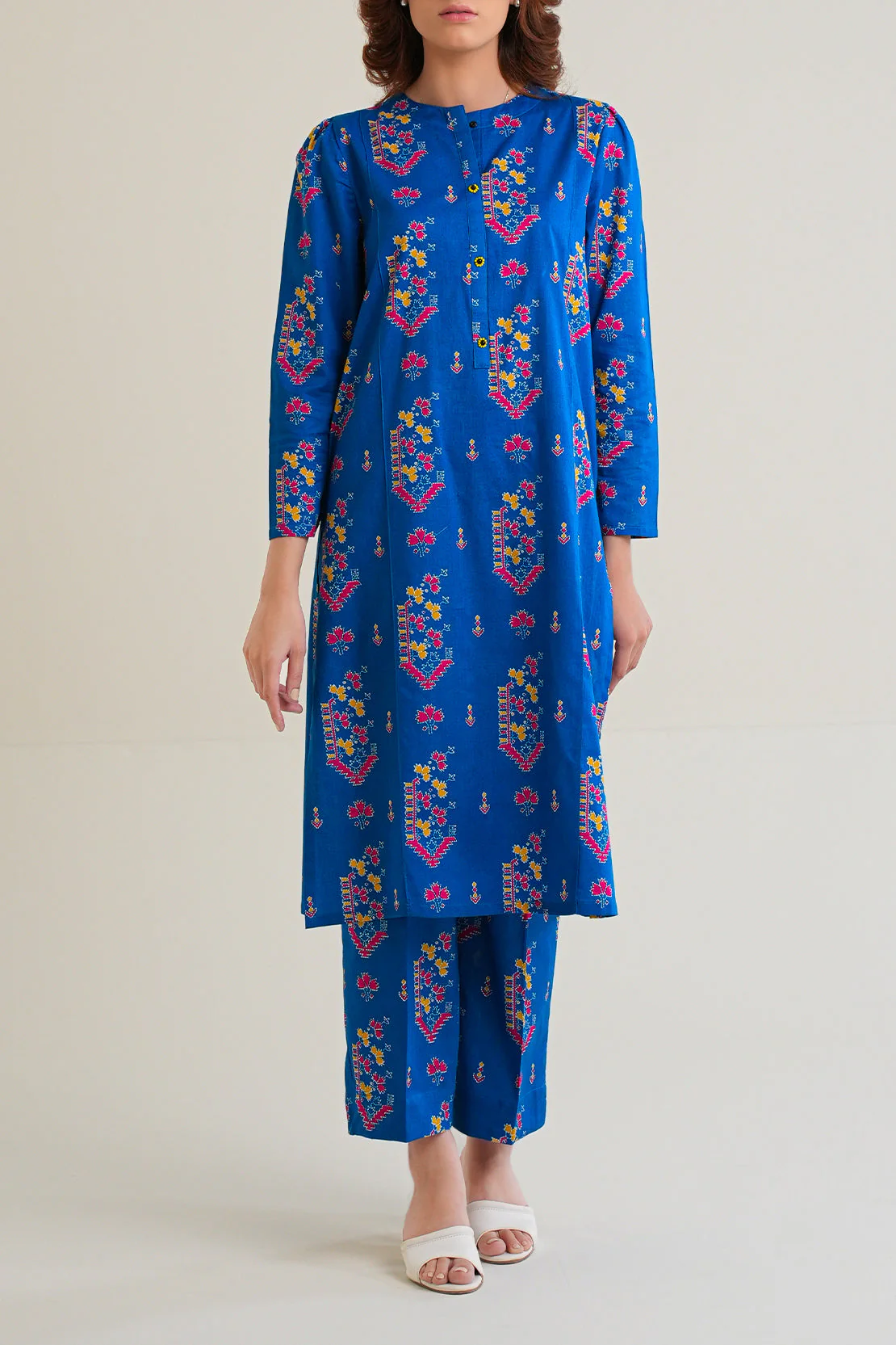 Printed Lawn Stitched 2 Piece (Shirt/Trouser)