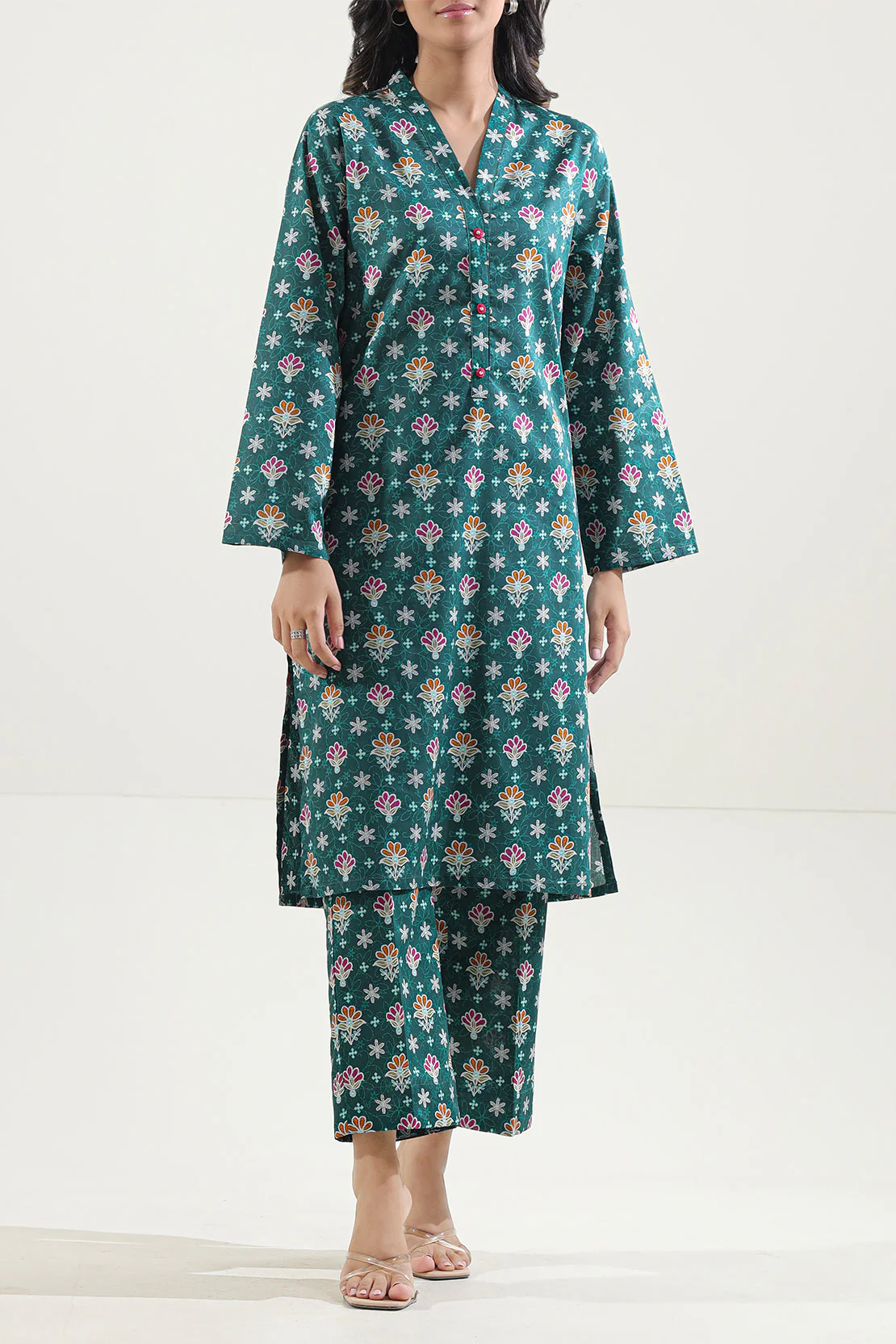 Printed Lawn Stitched 2 Piece (Shirt/Trouser)