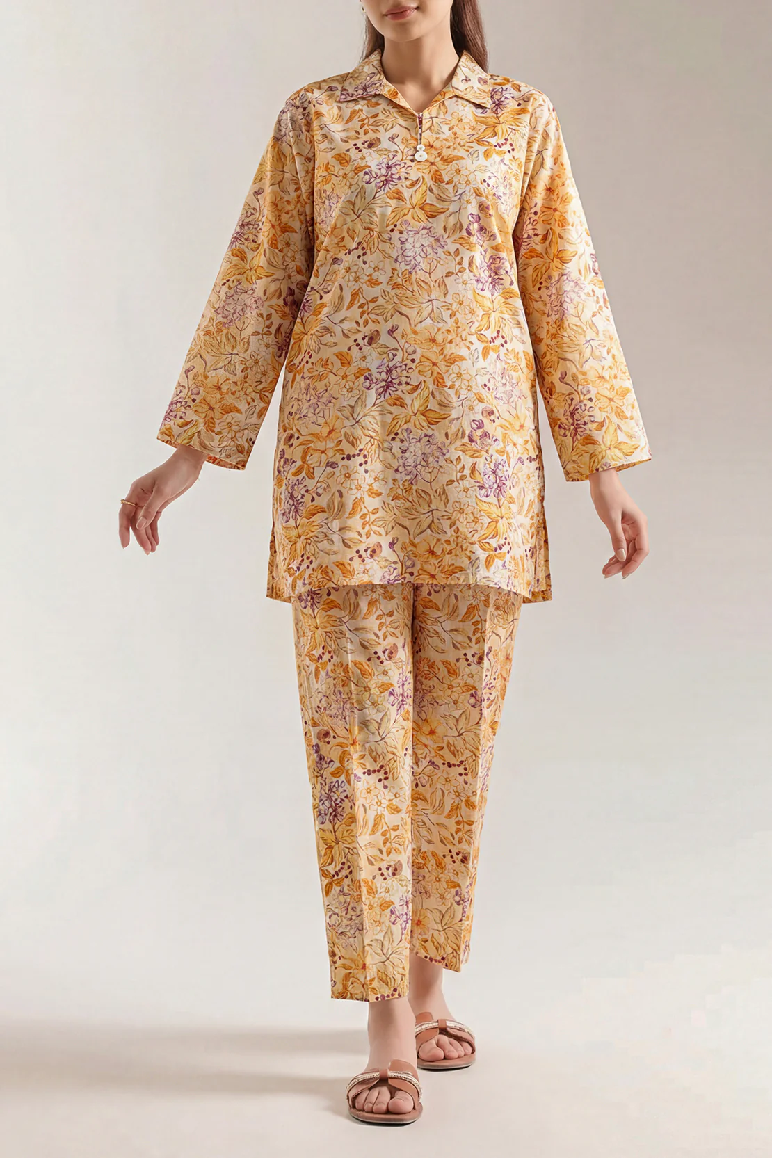 Printed Lawn Stitched 2 Piece (Shirt/Trouser) - Image 2