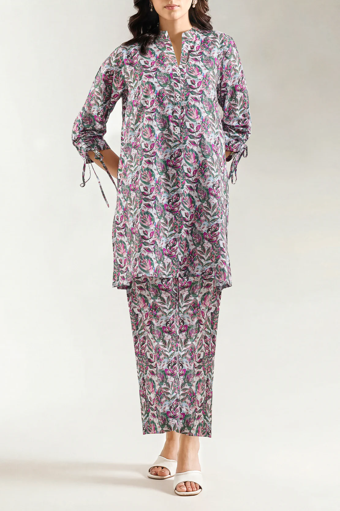 Printed Lawn Stitched 2 Piece (Shirt/Trouser)