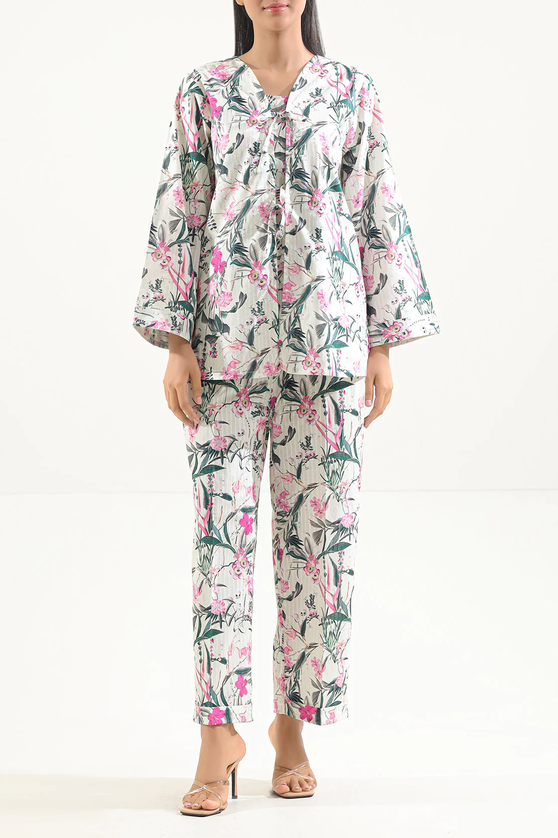Printed Lawn Stitched 2 Piece (Shirt/Trouser) - Image 2