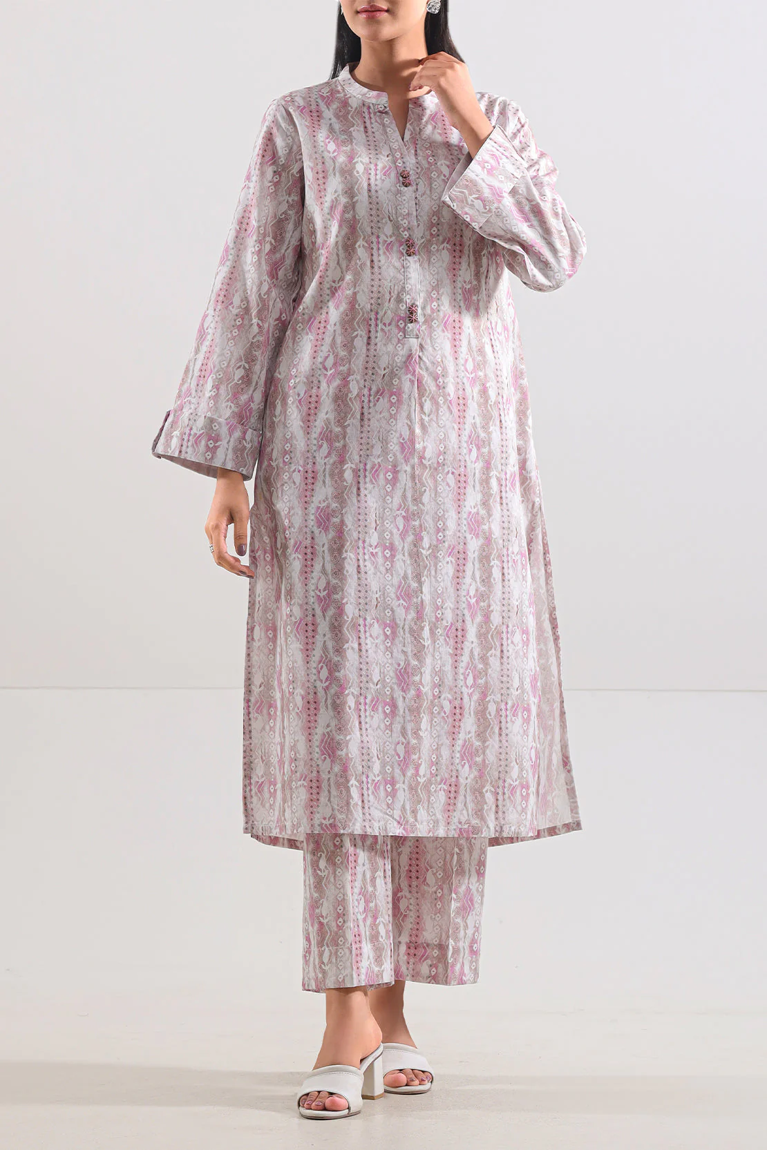 Printed Lawn Stitched 2 Piece (Shirt/Trouser)