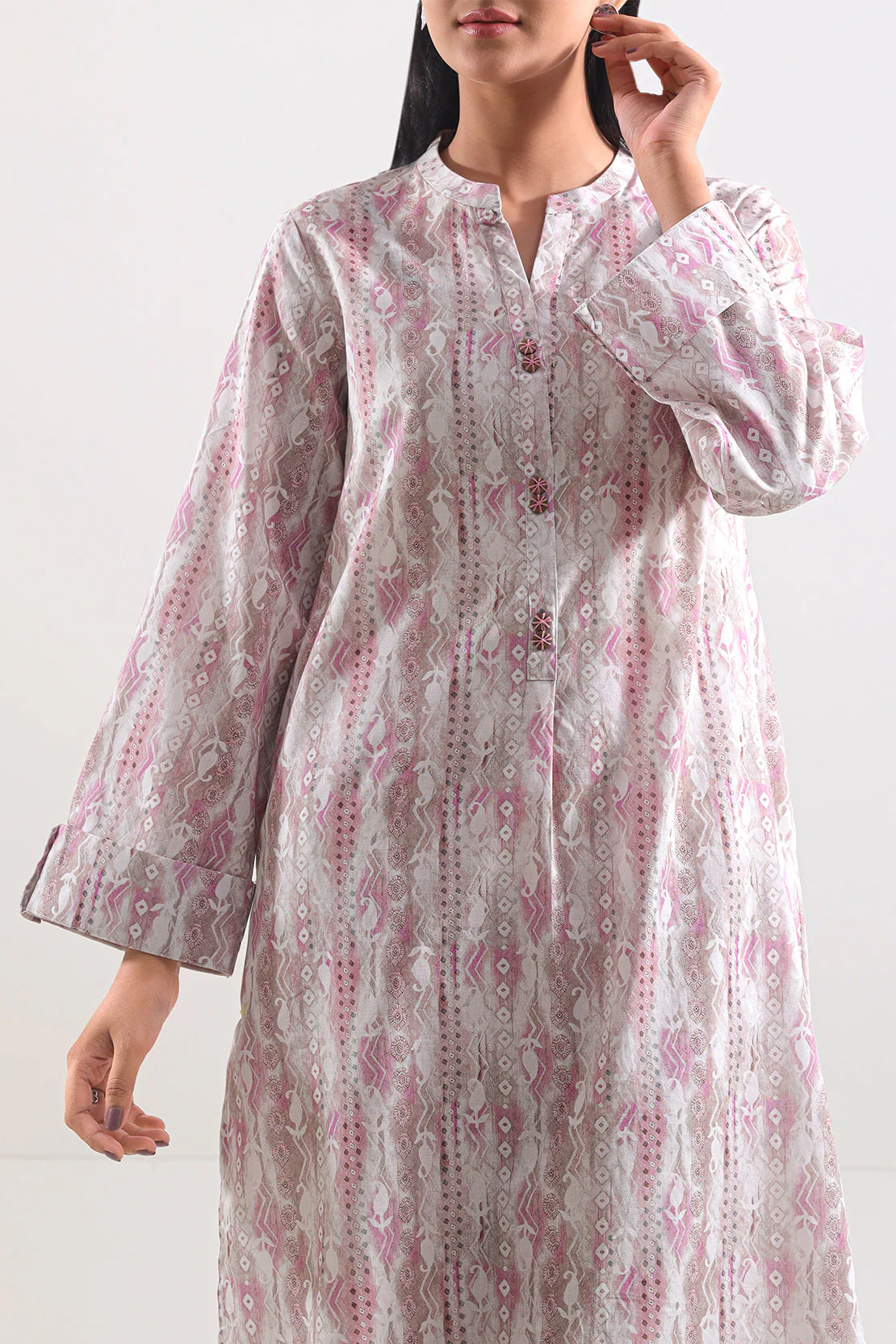 Printed Lawn Stitched 2 Piece (Shirt/Trouser) - Image 4