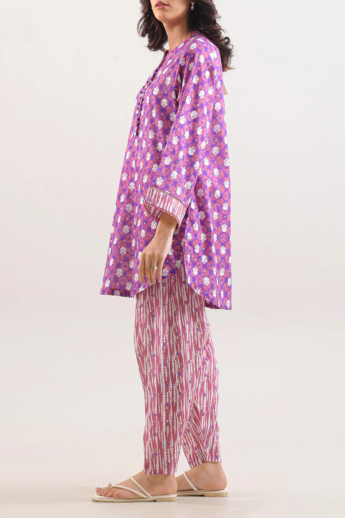 Printed Lawn Stitched 2 Piece (Shirt/Trouser) - Image 2