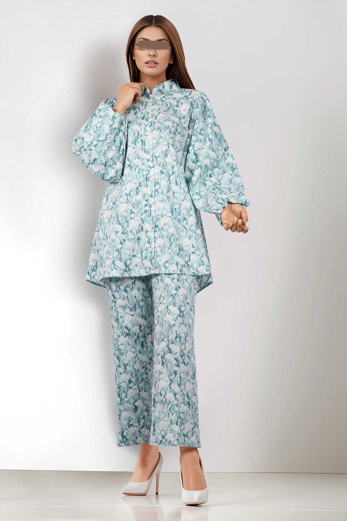 Printed Lawn Stitched 2 Piece (Shirt/Trouser) - Image 2