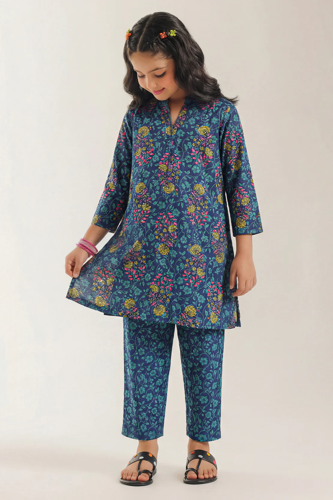 Printed Lawn Stitched 2 Piece (Shirt/Trouser)  For Kids
