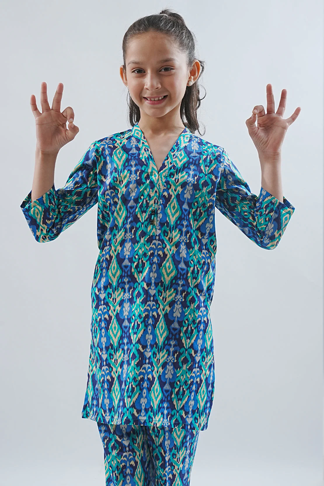 Printed Lawn Stitched 2 Piece (Shirt/Trouser)  For Kids