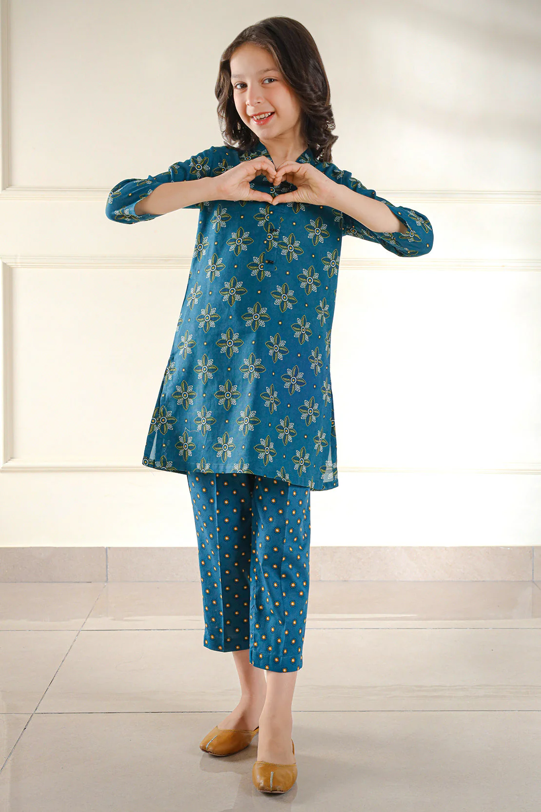 Printed Lawn Stitched 2 Piece (Shirt/Trouser) For Kids - Image 3