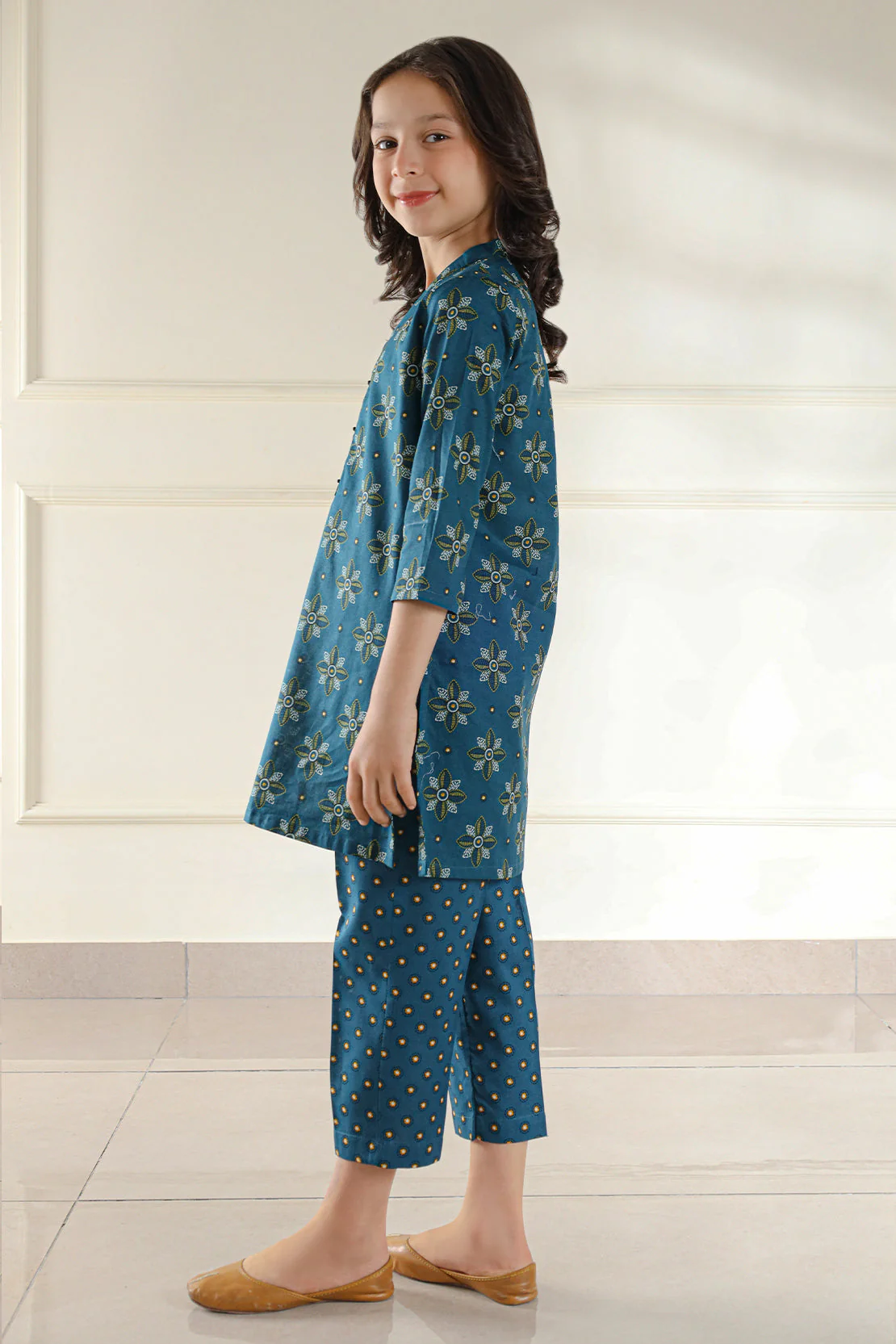 Printed Lawn Stitched 2 Piece (Shirt/Trouser) For Kids - Image 4