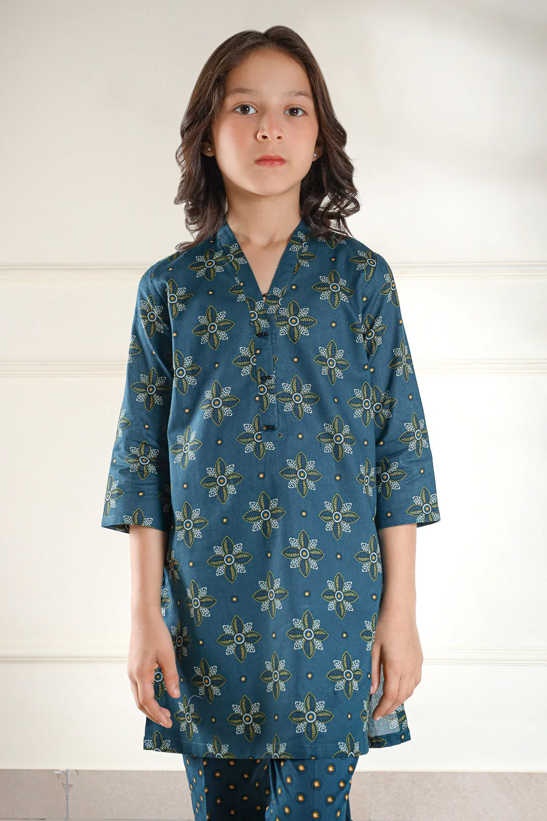 Printed Lawn Stitched 2 Piece (Shirt/Trouser) For Kids - Image 6
