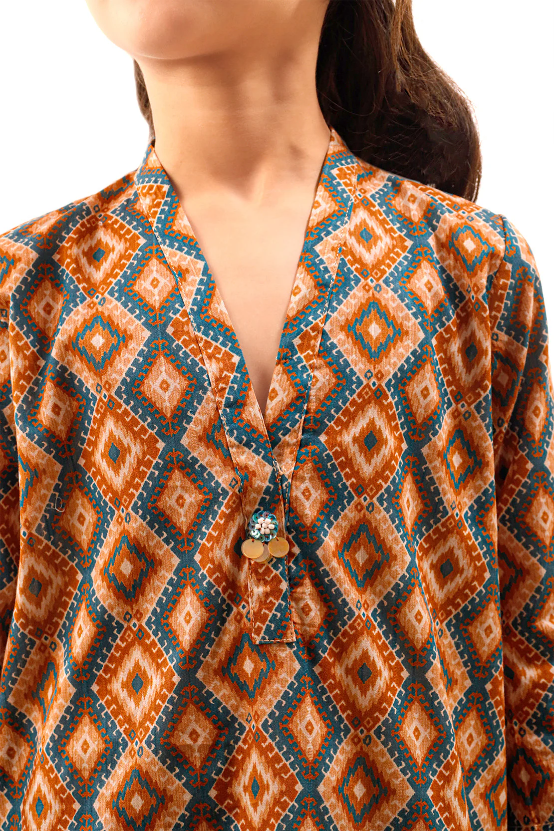 Printed Lawn Stitched 2 Piece (Shirt/Trouser)  For Kids - Image 4
