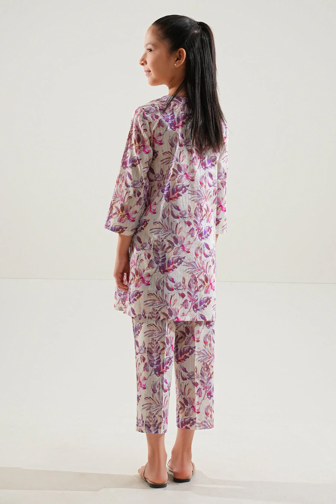 Printed Lawn Stitched 2 Piece (Shirt/Trouser) For Kids - Image 4