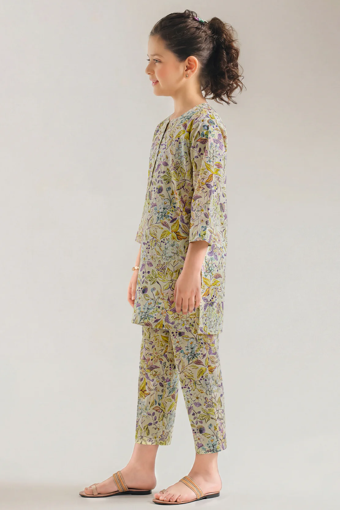 Printed Lawn Stitched 2 Piece (Shirt/Trouser) For Kids - Image 3