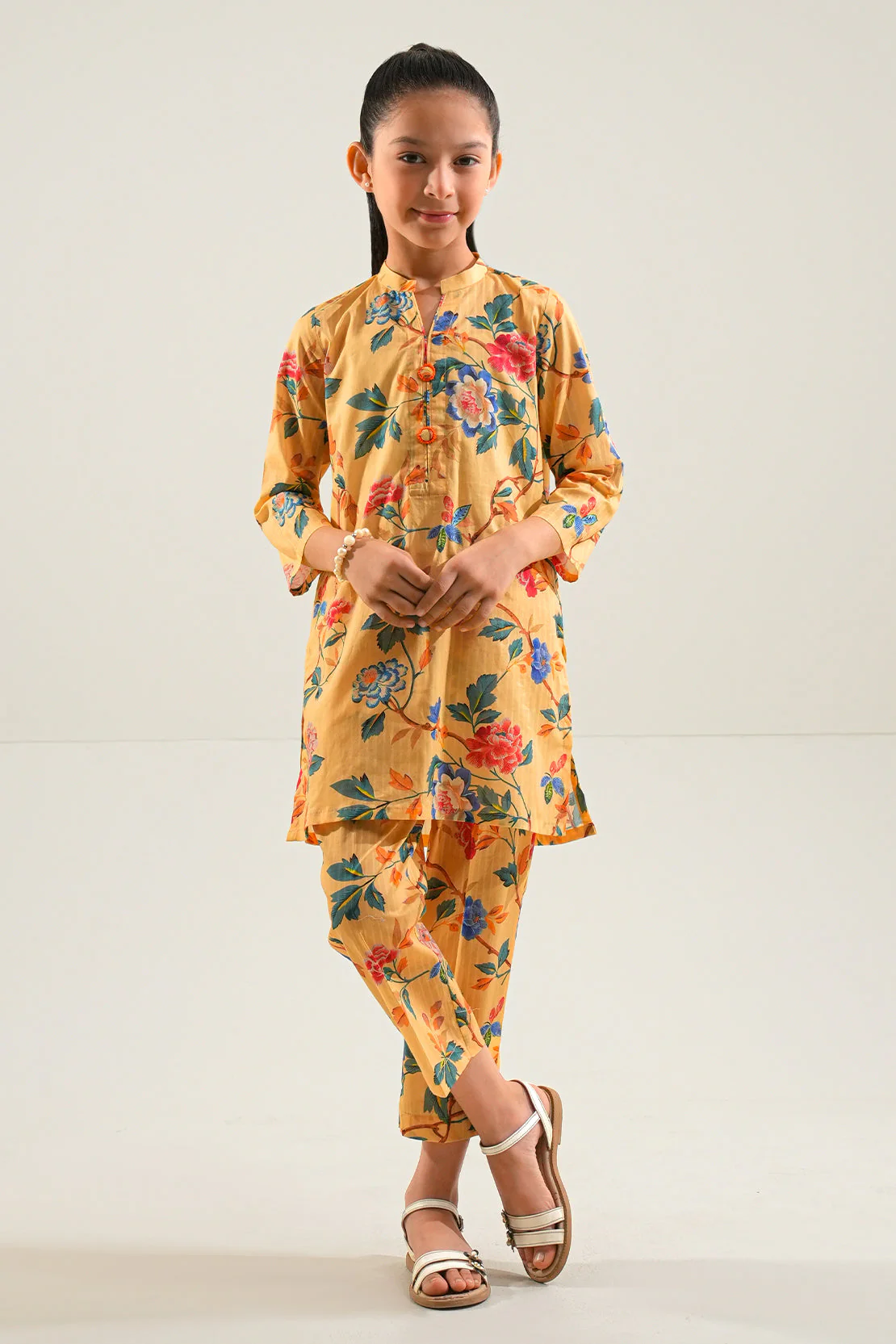 Printed Lawn Stitched 2 Piece (Shirt/Trouser) For Kids