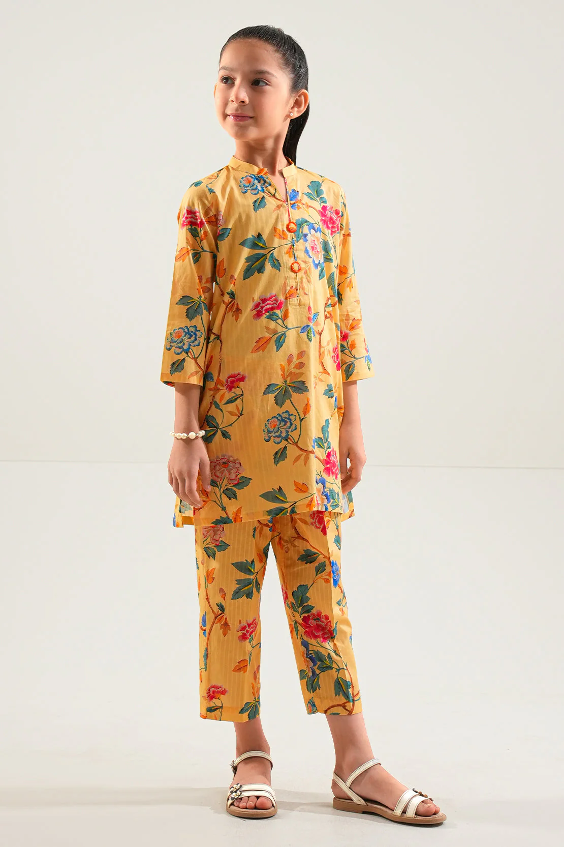 Printed Lawn Stitched 2 Piece (Shirt/Trouser) For Kids - Image 2