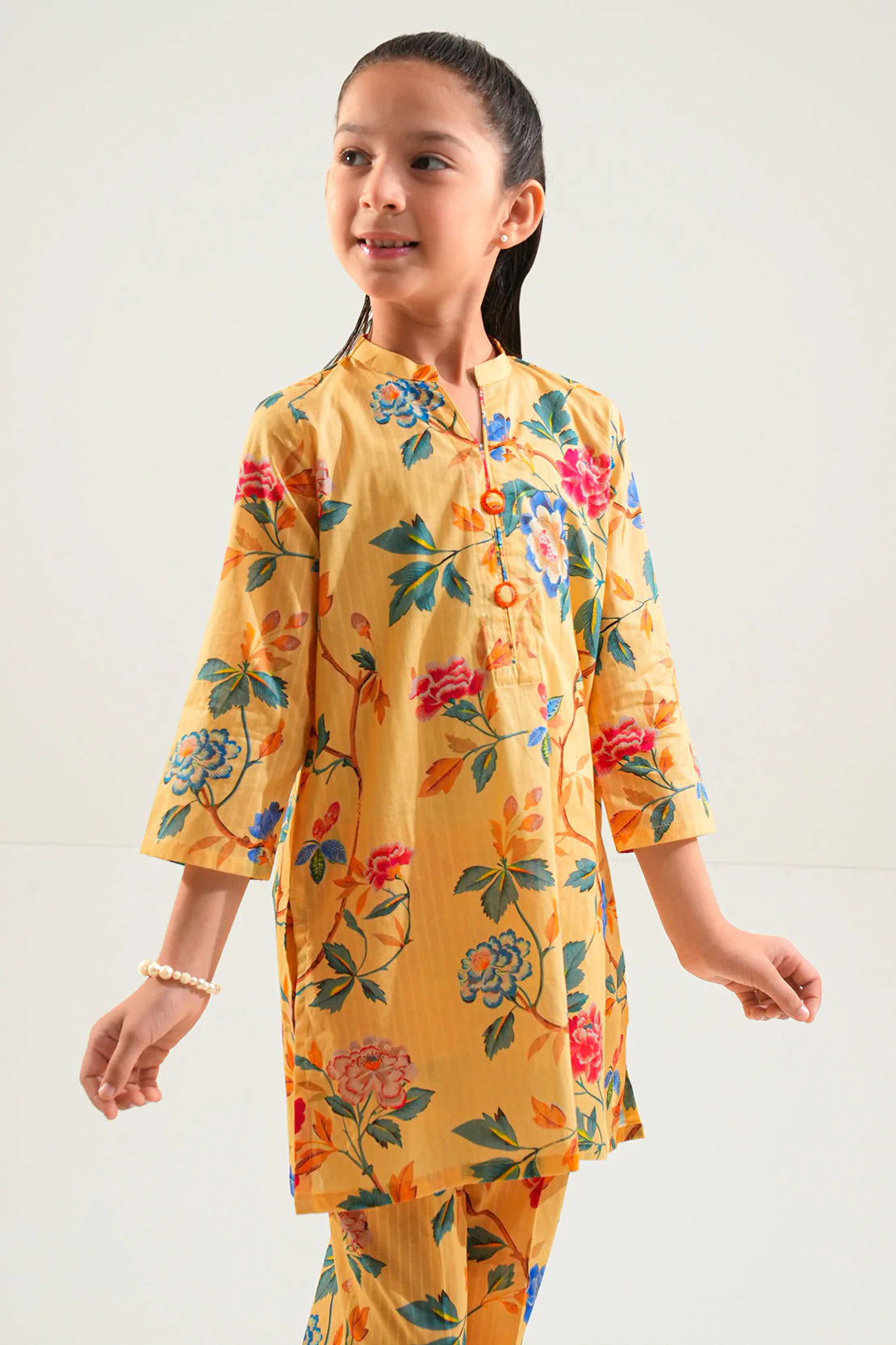 Printed Lawn Stitched 2 Piece (Shirt/Trouser) For Kids - Image 3