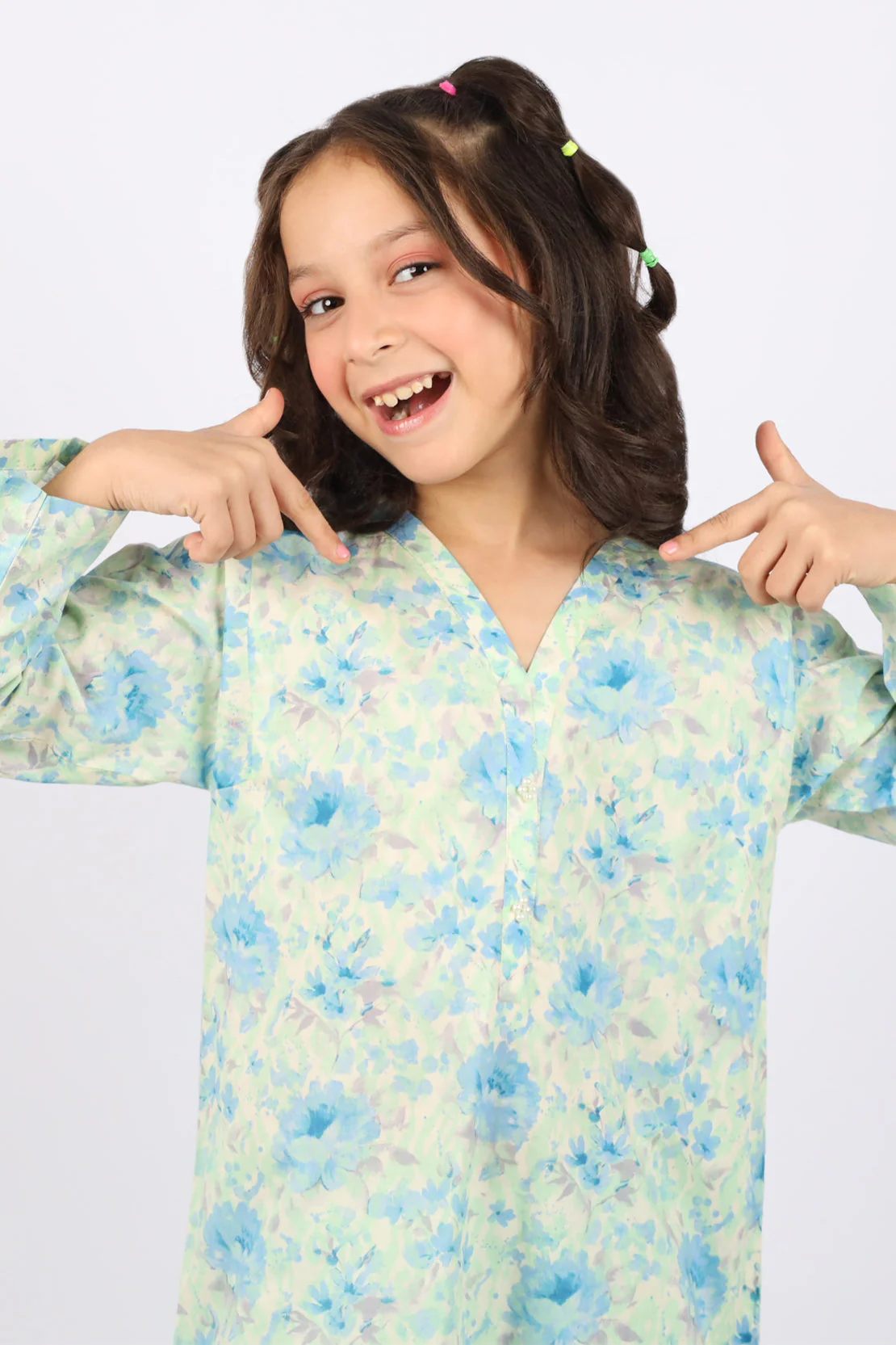 Printed Lawn Stitched 2 Piece (Shirt/Trouser) For Kids - Image 3