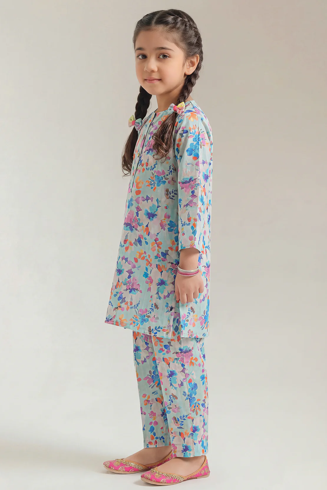 Printed Lawn Stitched 2 Piece (Shirt/Trouser) For Kids - Image 2