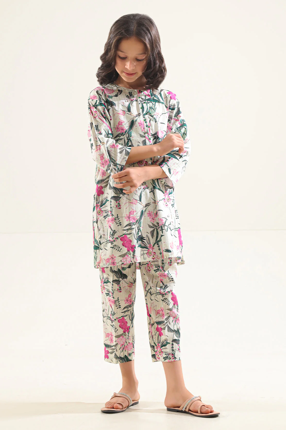Printed Lawn Stitched 2 Piece (Shirt/Trouser) For Kids - Image 3