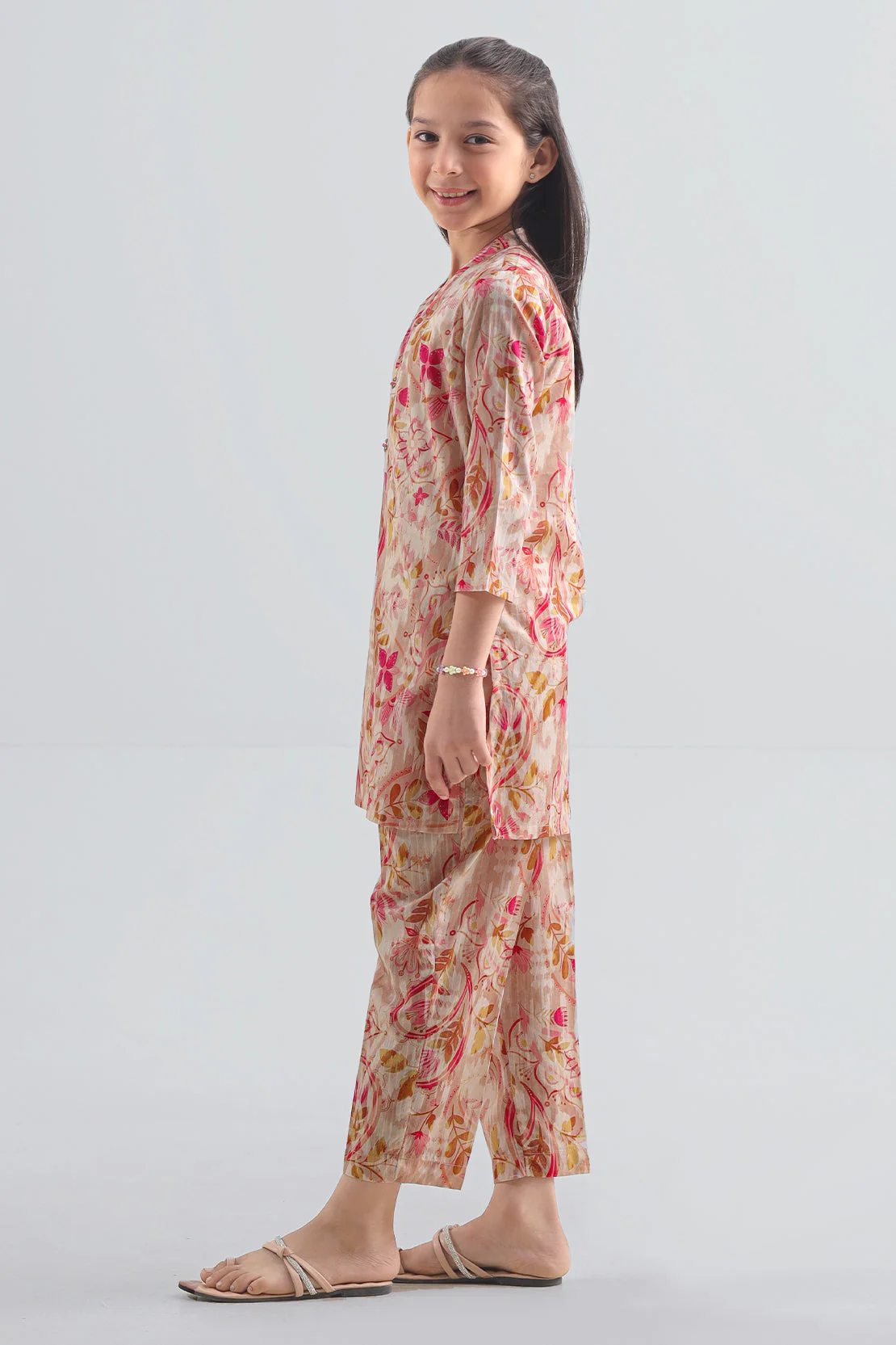 Printed Lawn Stitched 2 Piece (Shirt/Trouser) For Kids - Image 2