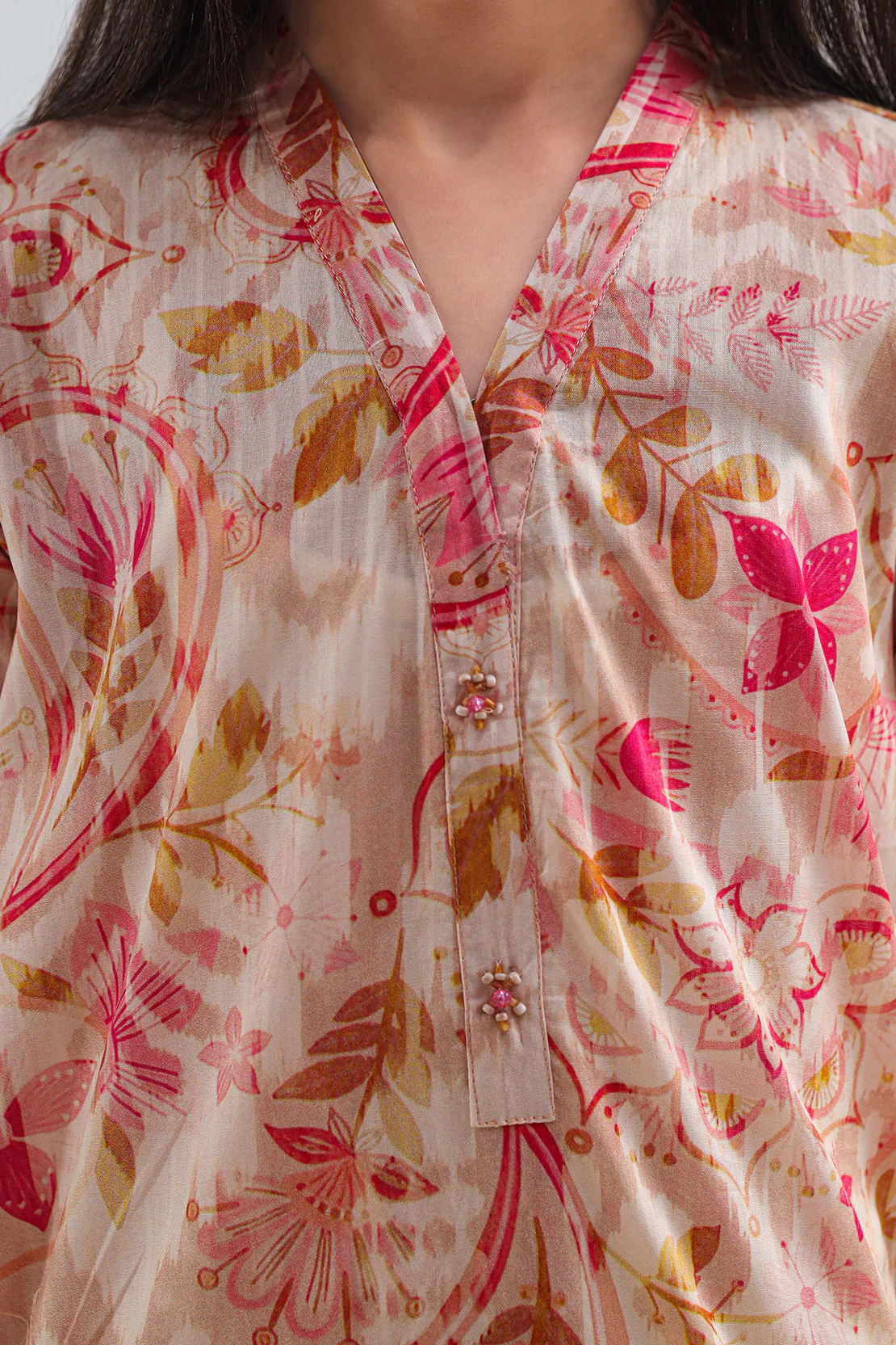 Printed Lawn Stitched 2 Piece (Shirt/Trouser) For Kids - Image 4