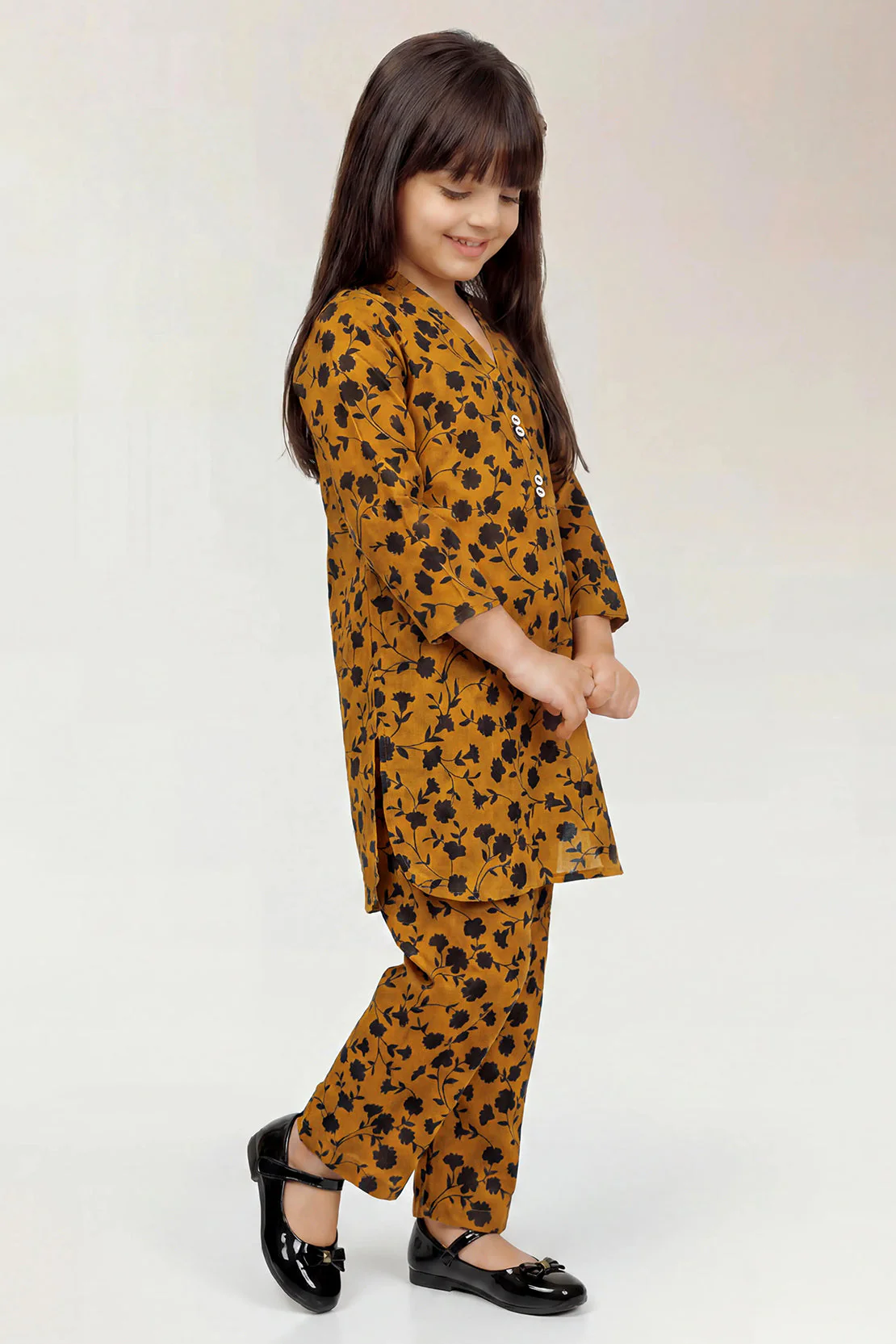 Printed Lawn Stitched 2 Piece (Shirt/Trouser) For Kids - Image 3