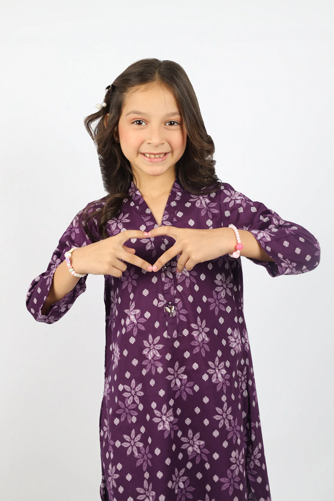 Printed Lawn Stitched 2 Piece (Shirt/Trouser) For Kids - Image 2