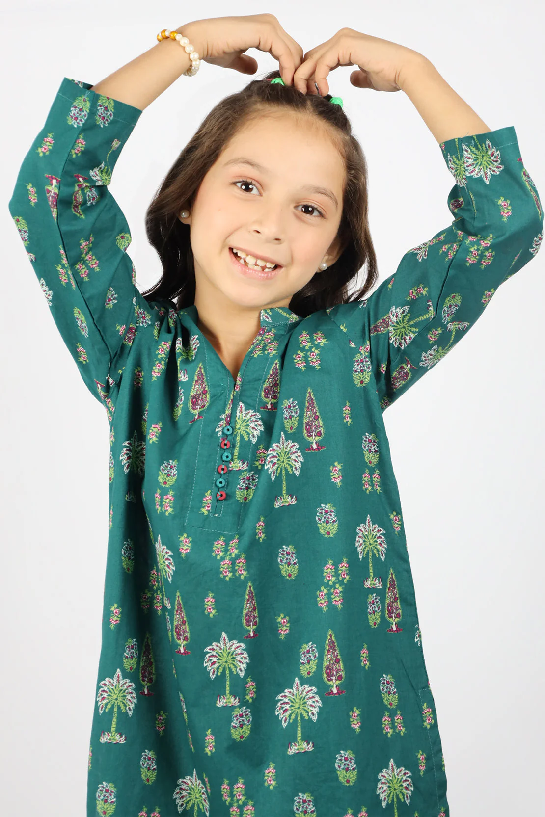 Printed Lawn Stitched 2 Piece (Shirt/Trouser) For Kids - Image 2