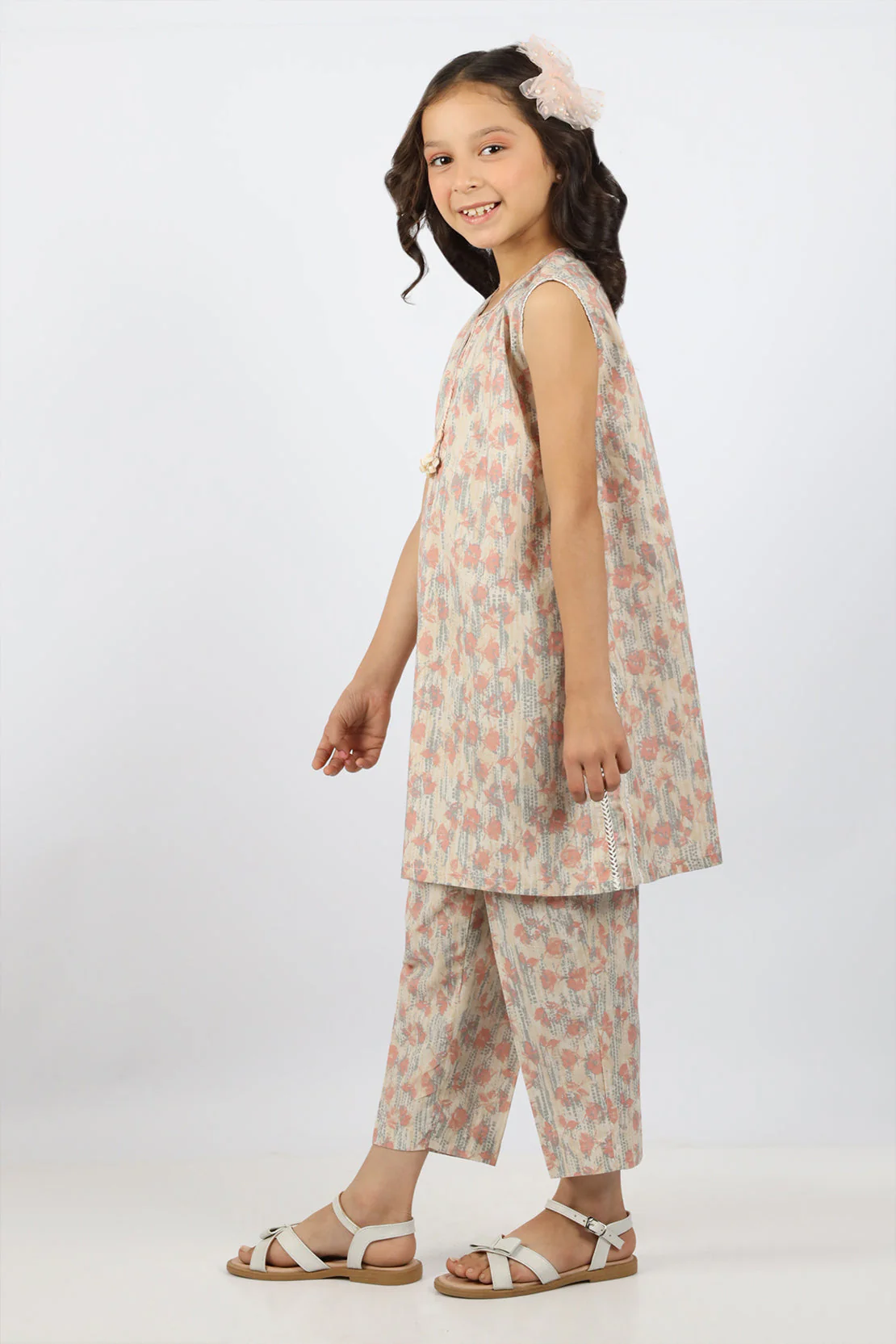 Printed Lawn Stitched 2 Piece (Shirt/Trouser) For Kids - Image 2