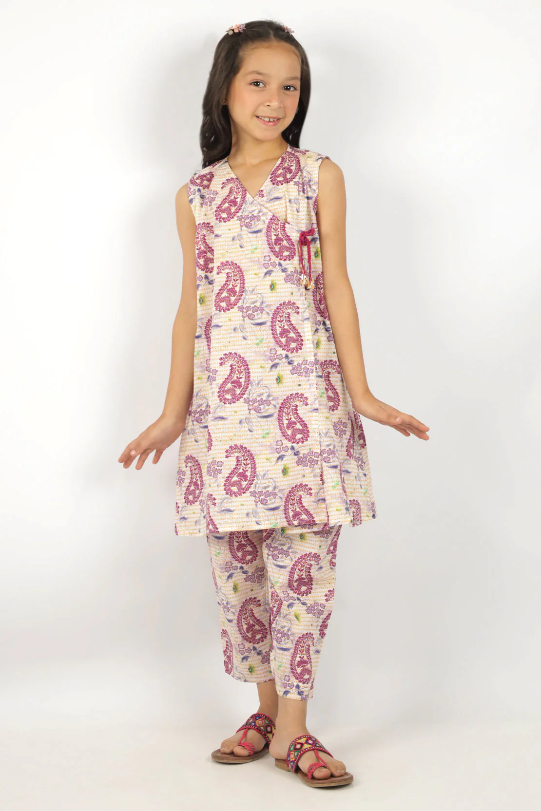 Printed Lawn Stitched 2 Piece (Shirt/Trouser) For Kids