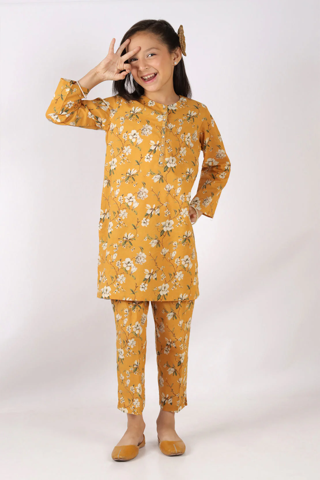 Printed Lawn Stitched 2 Piece (Shirt/Trouser) For Kids
