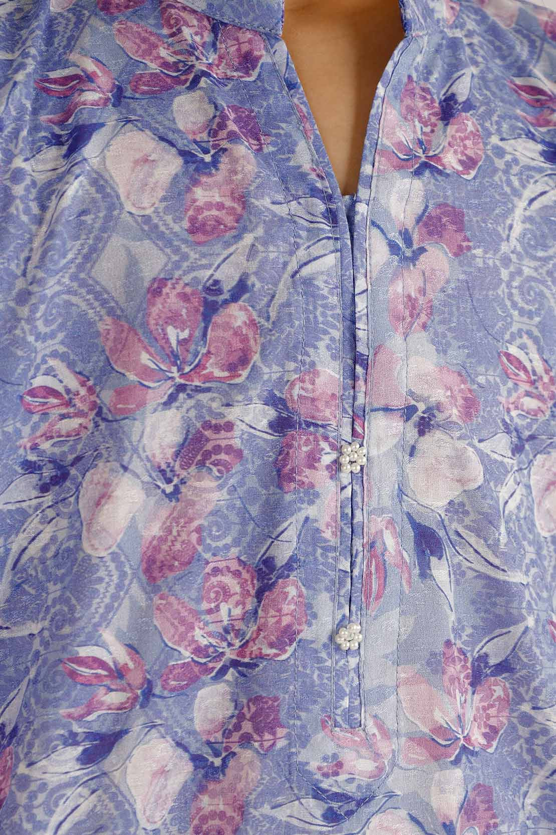 Printed Lawn Stitched 2 Piece (Shirt/Trouser)  For Kids - Image 5