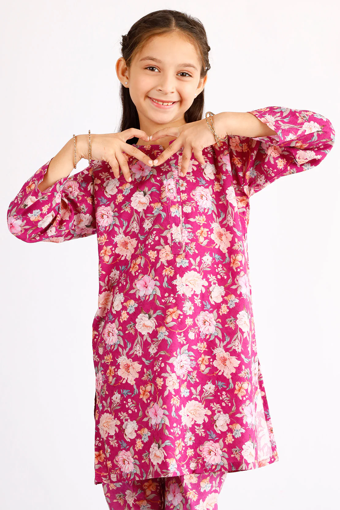 Printed Lawn Stitched 2 Piece (Shirt/Trouser) For Kids - Image 3