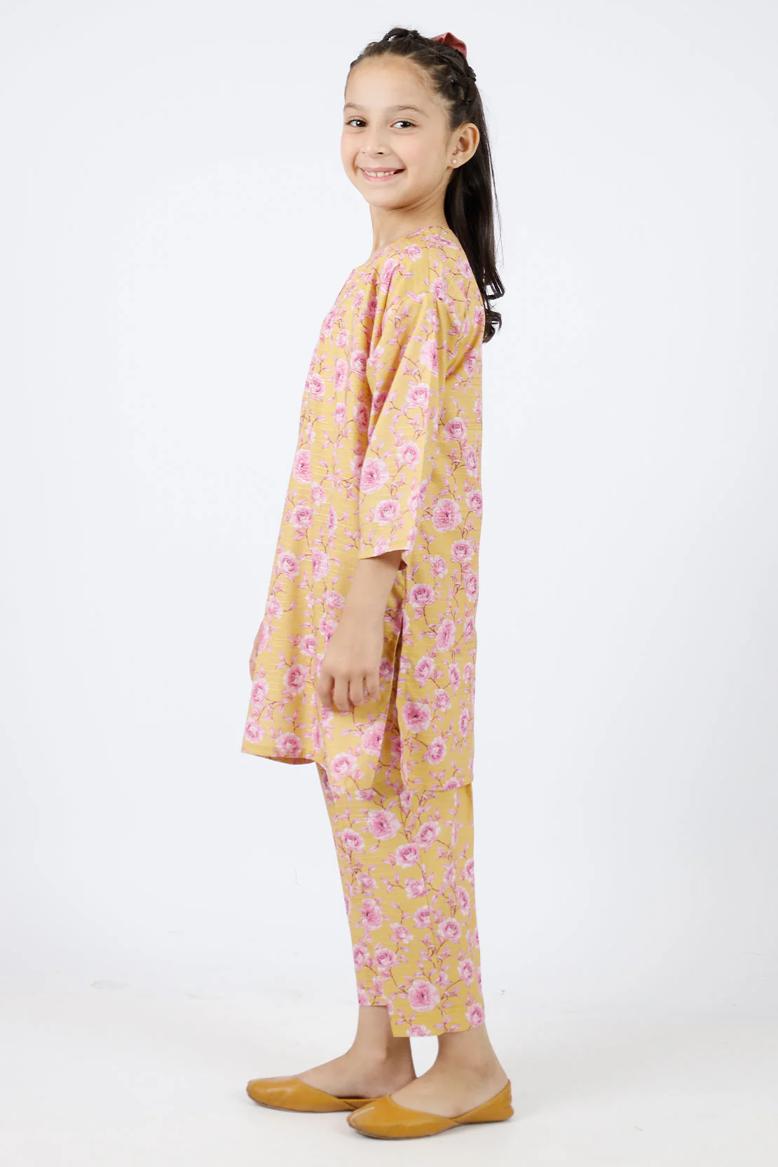 Printed Lawn Stitched 2 Piece (Shirt/Trouser) For Kids - Image 3