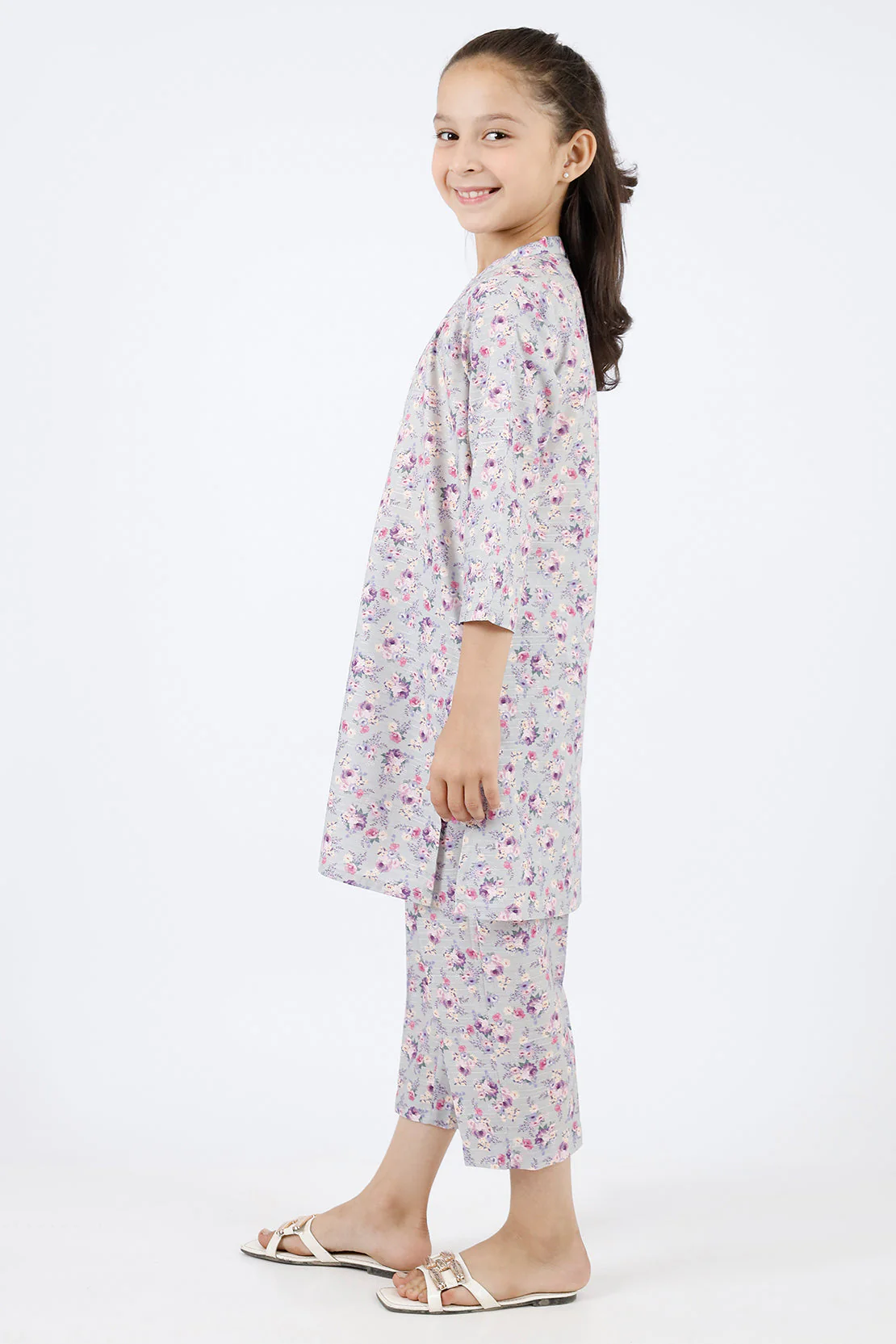 Printed Lawn Stitched 2 Piece (Shirt/Trouser) For Kids - Image 2