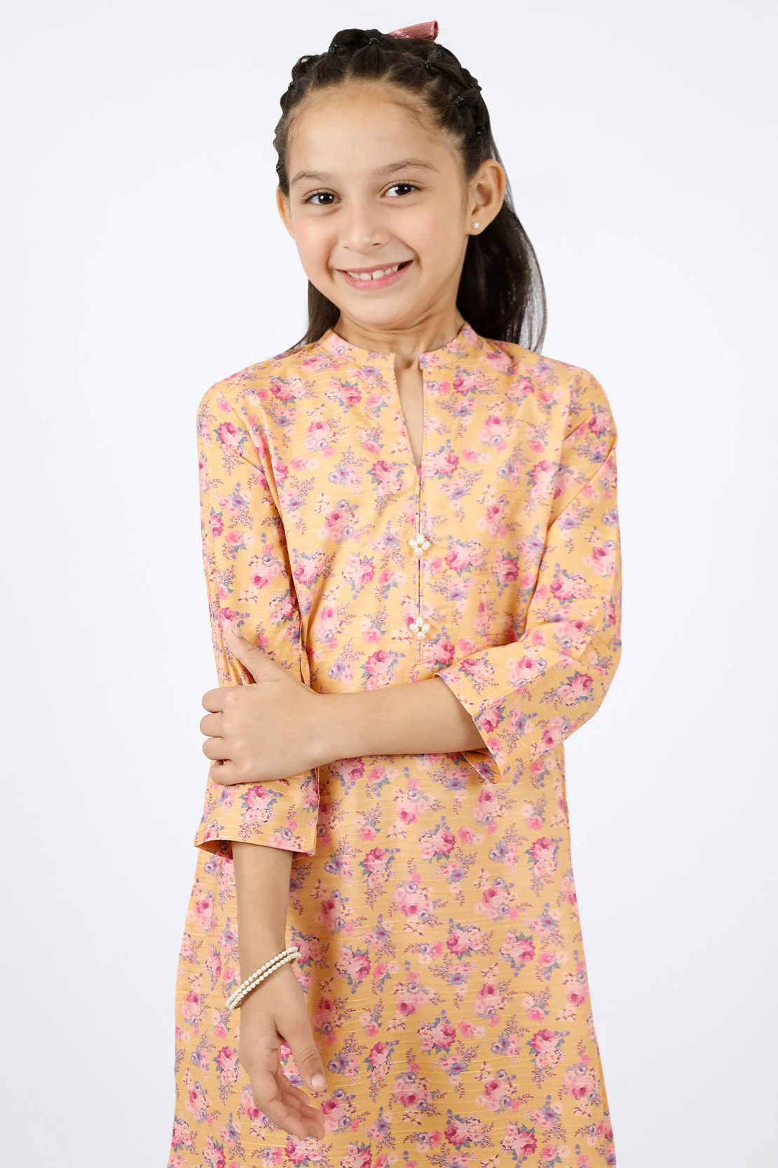 Printed Lawn Stitched 2 Piece (Shirt/Trouser)  For Kids - Image 3