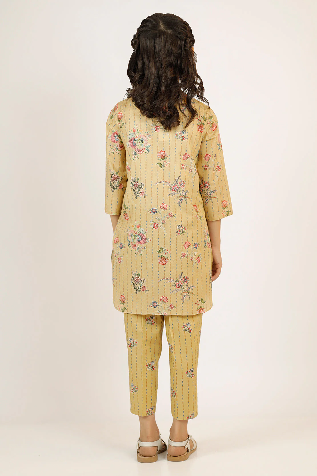 Printed Lawn Stitched 2 Piece (Shirt/Trouser)  For Kids - Image 4