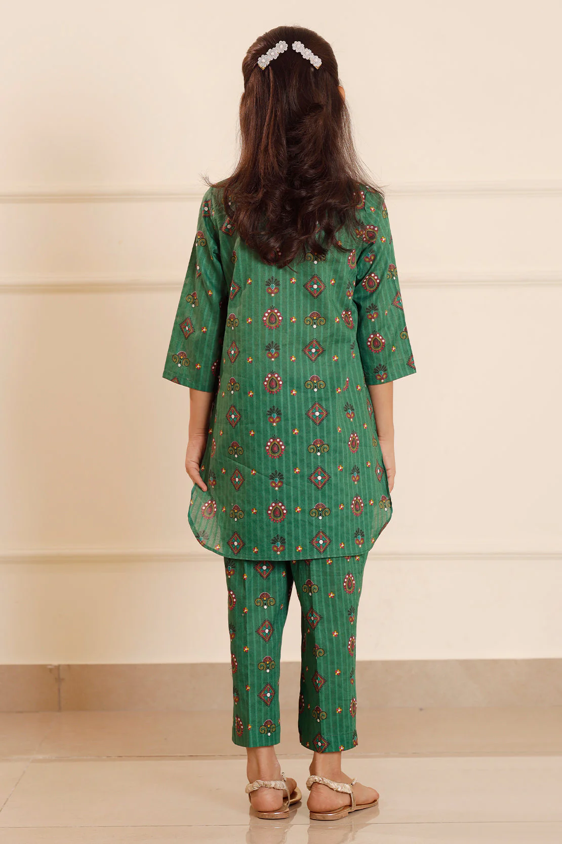 Printed Lawn Stitched 2 Piece (Shirt/Trouser) For Kids - Image 3