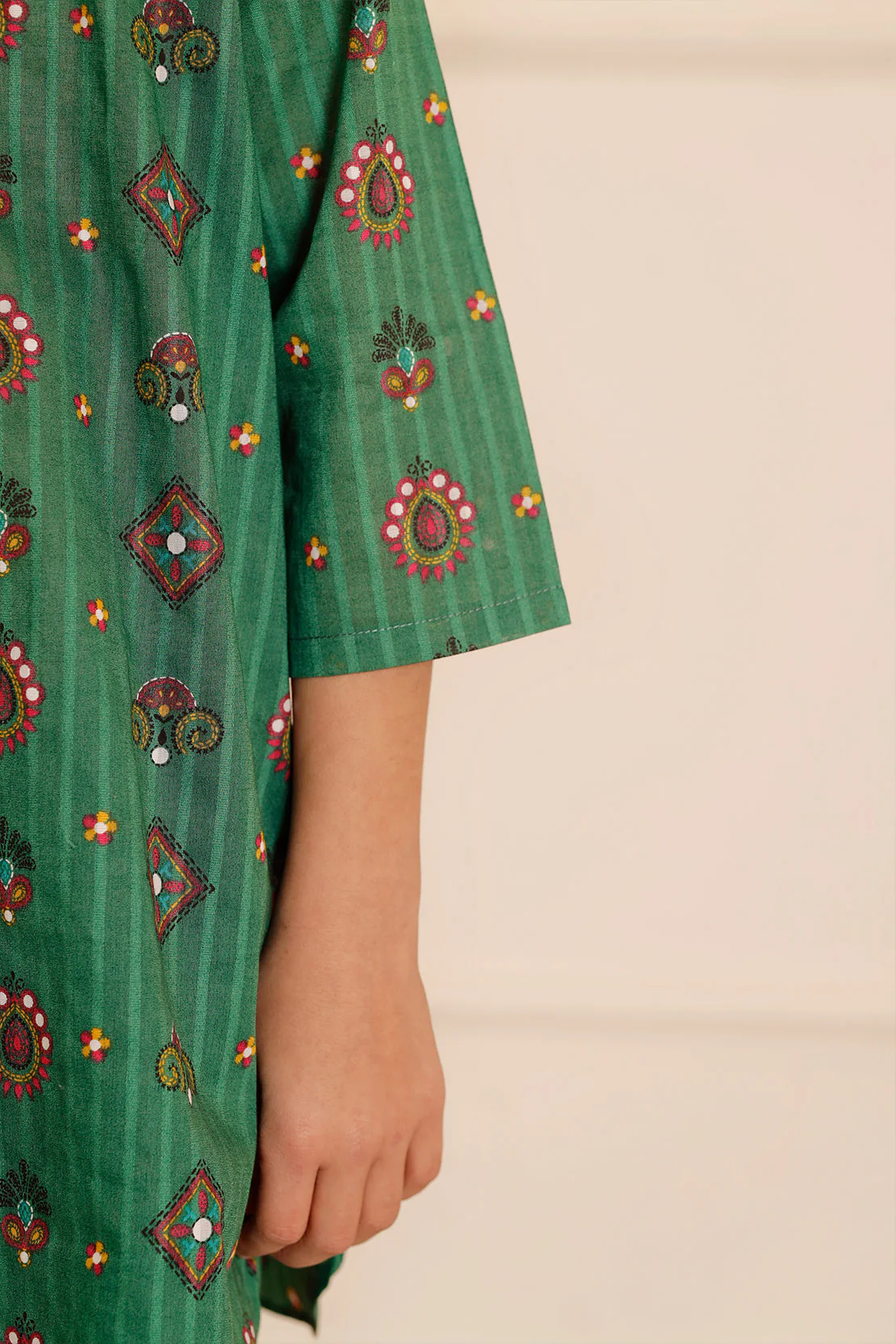 Printed Lawn Stitched 2 Piece (Shirt/Trouser) For Kids - Image 7