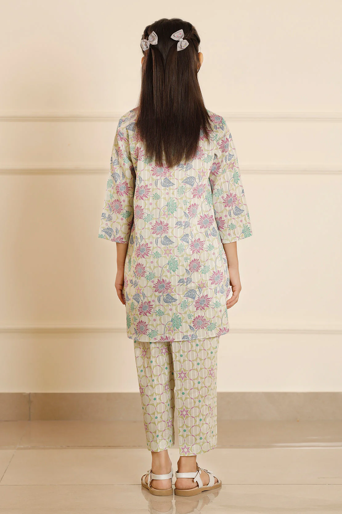 Printed Lawn Stitched 2 Piece (Shirt/Trouser) For Kids - Image 3