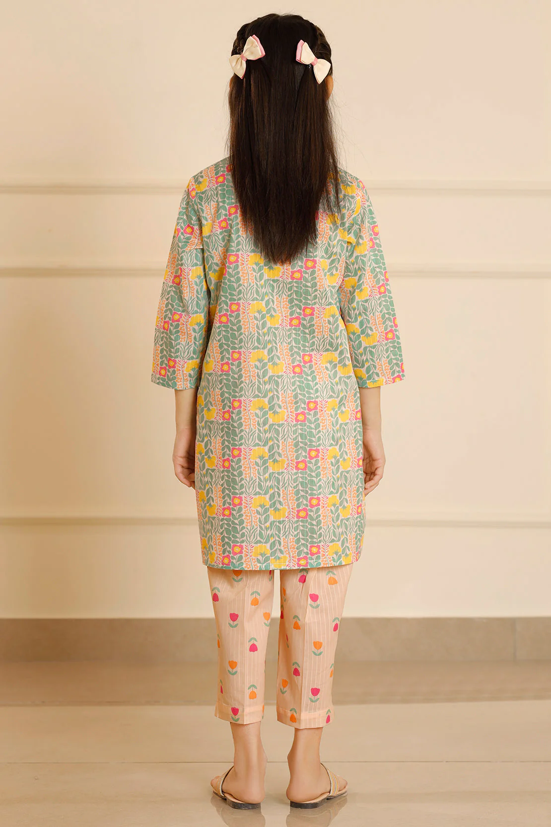 Printed Lawn Stitched 2 Piece (Shirt/Trouser) For Kids - Image 4