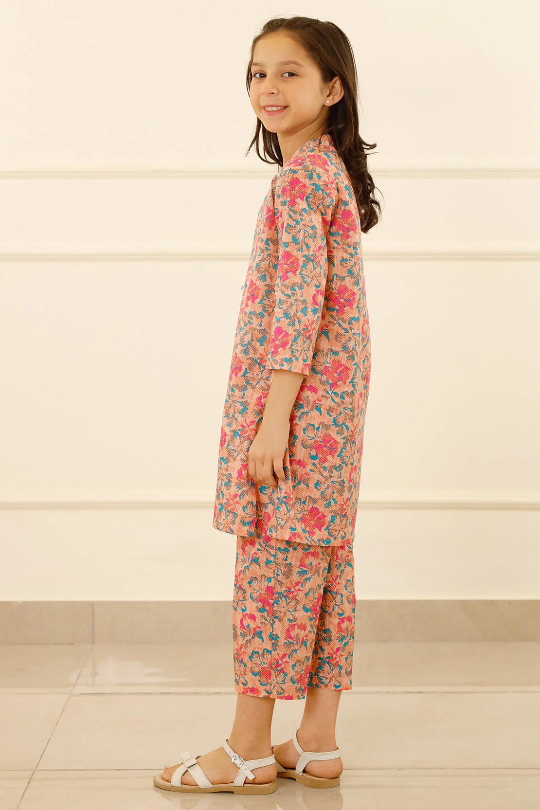 Printed Lawn Stitched 2 Piece (Shirt/Trouser) For Kids - Image 3