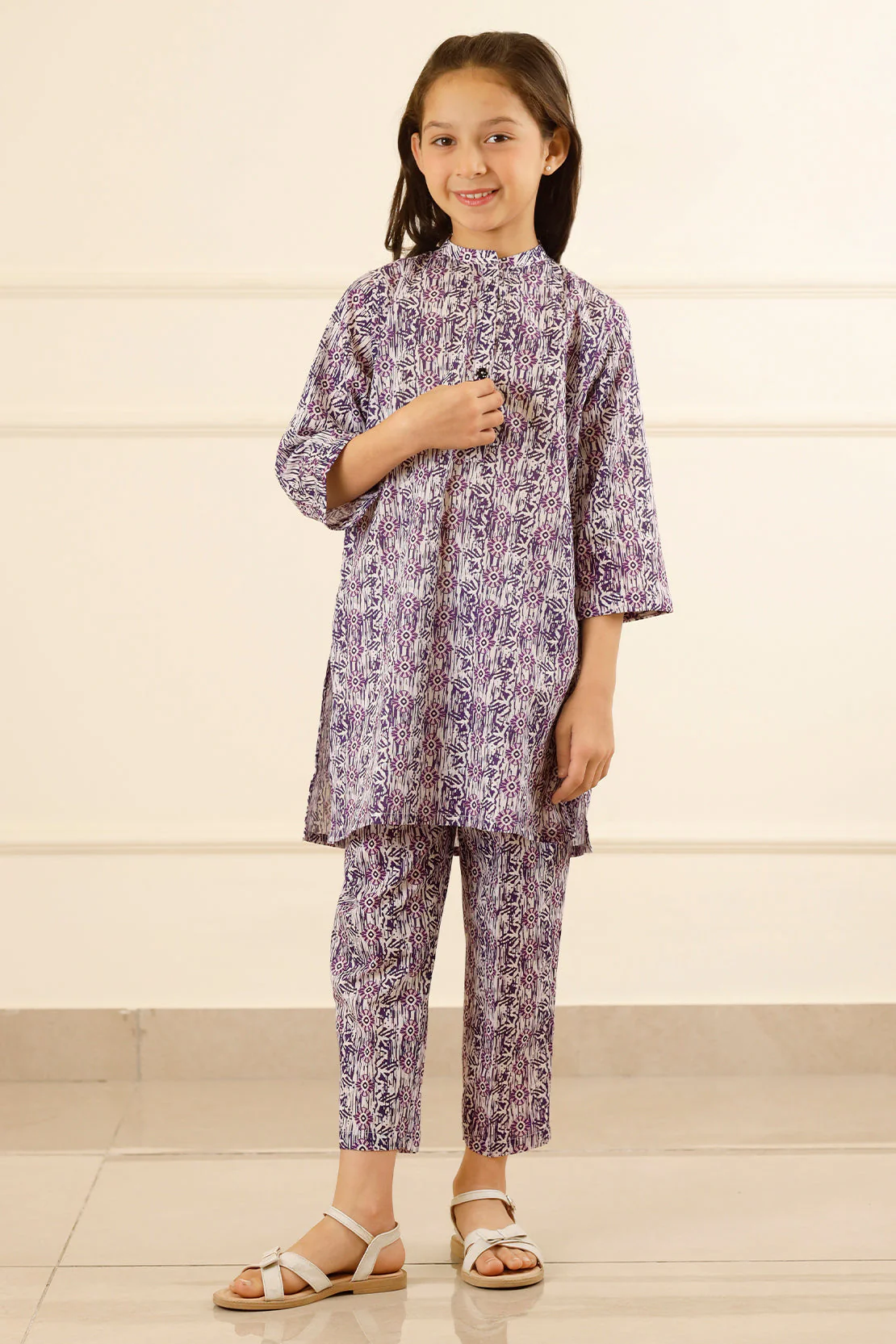 Printed Lawn Stitched 2 Piece (Shirt/Trouser) For Kids - Image 2