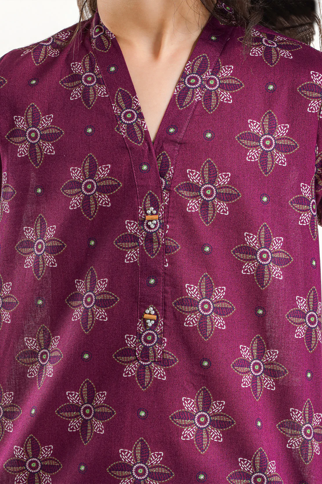 Printed Lawn Stitched 2 Piece (Shirt/Trouser)  For Kids - Image 5
