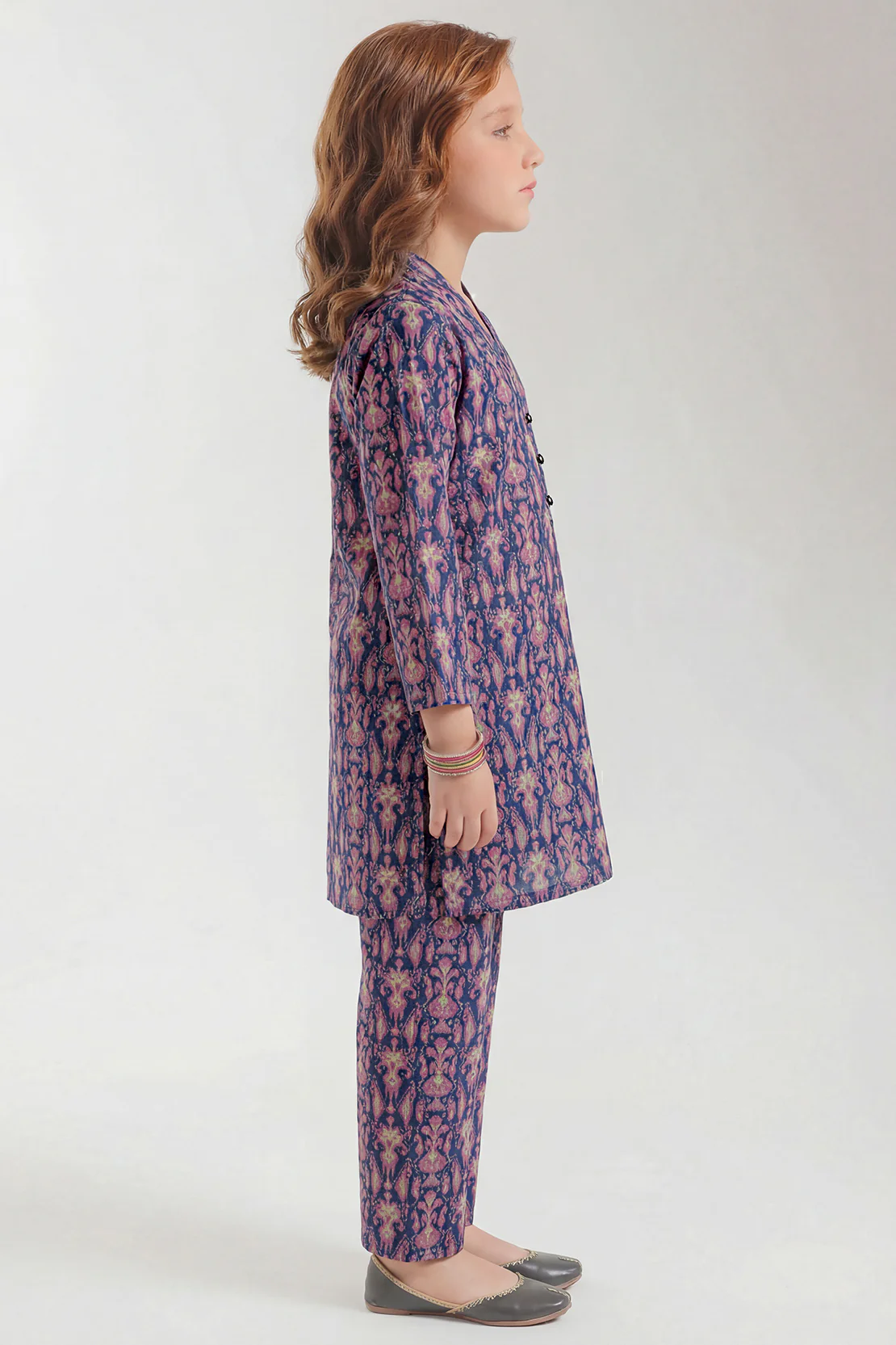 Printed Lawn Stitched 2 Piece (Shirt/Trouser) For Kids - Image 3