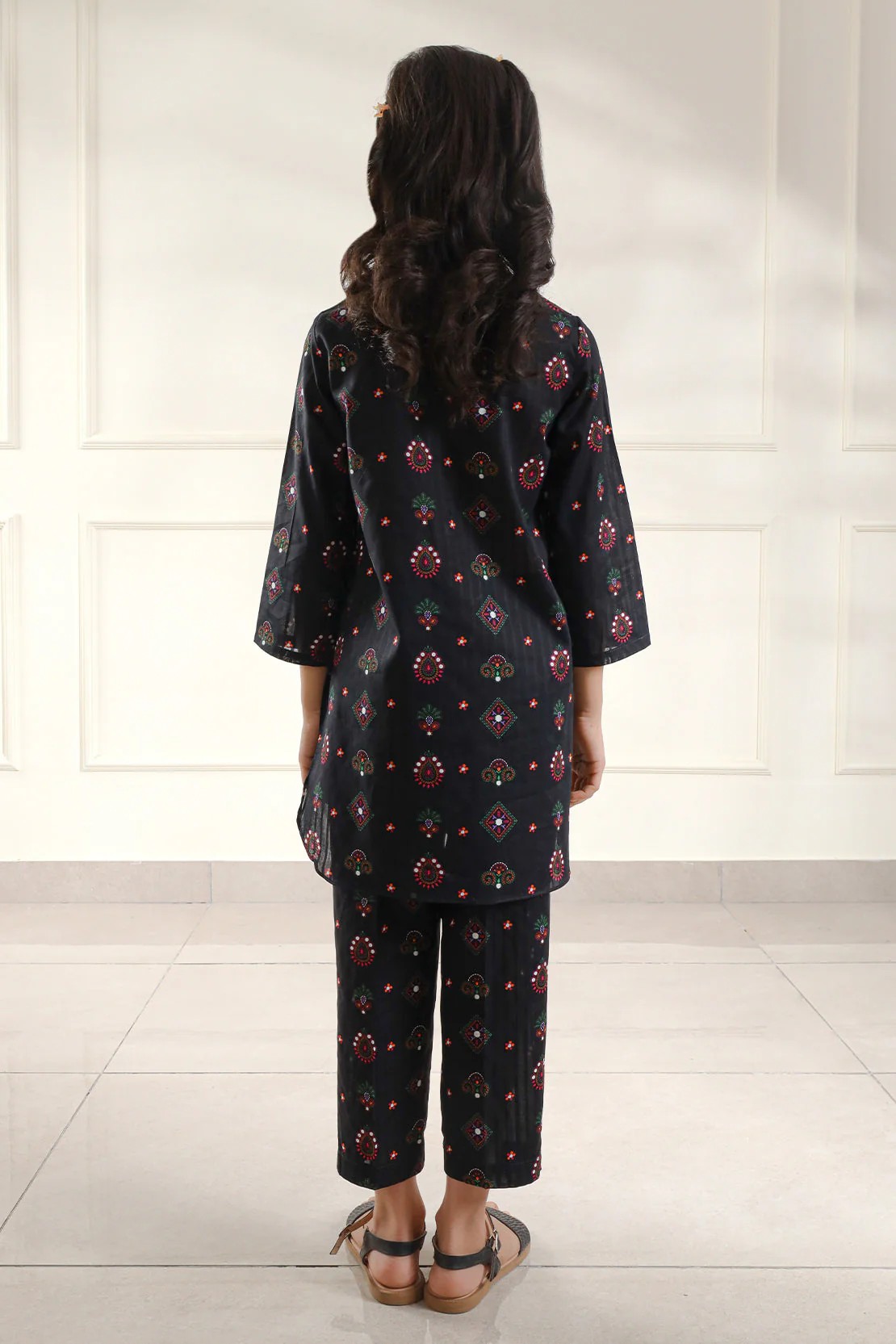 Printed Lawn Stitched 2 Piece (Shirt/Trouser)  For Kids - Image 6