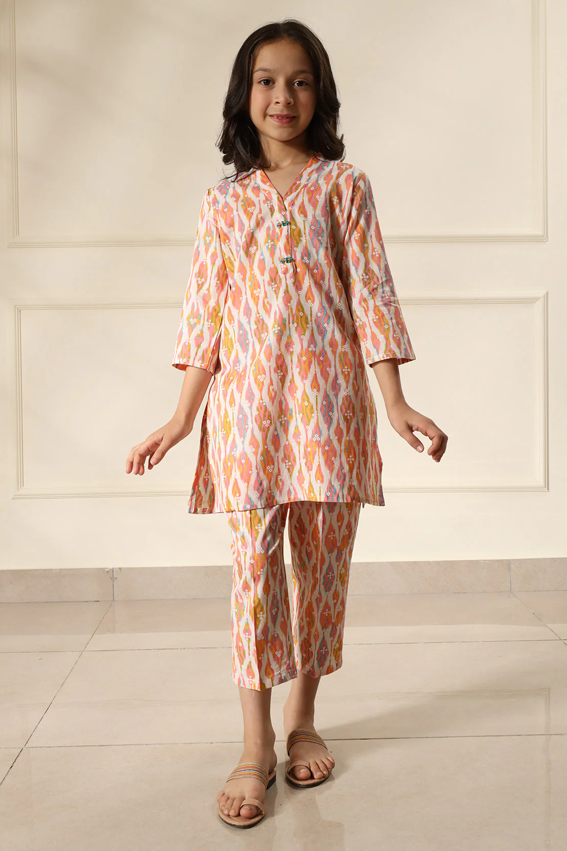 Printed Lawn Stitched 2 Piece (Shirt/Trouser) For Kids - Image 4