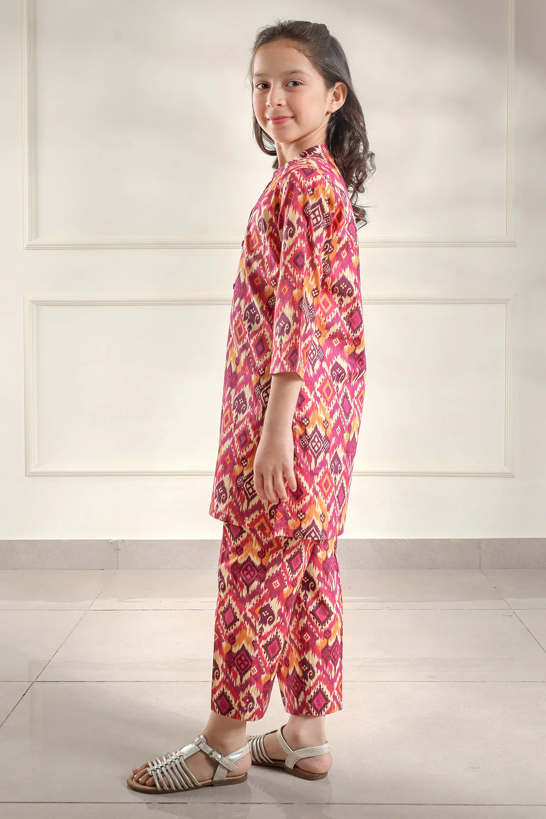 Printed Lawn Stitched 2 Piece (Shirt/Trouser) For Kids - Image 2