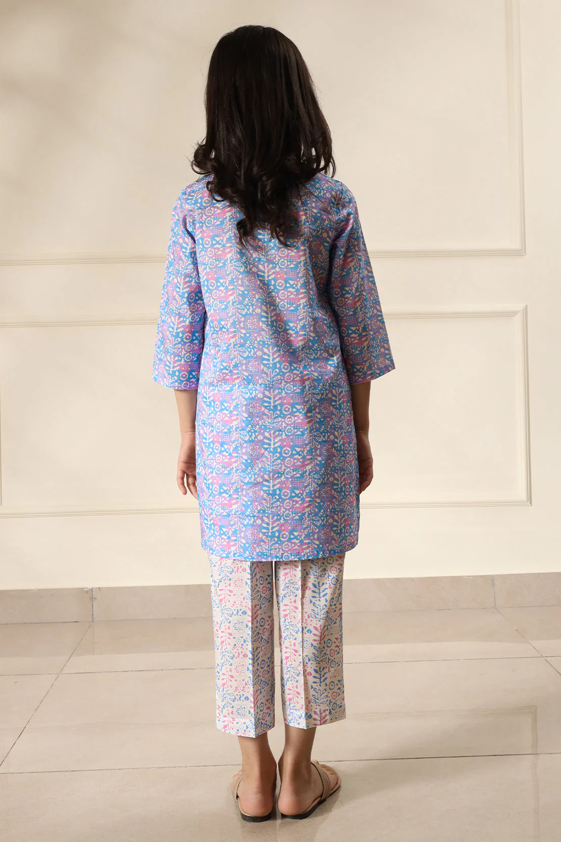 Printed Lawn Stitched 2 Piece (Shirt/Trouser)  For Kids - Image 8
